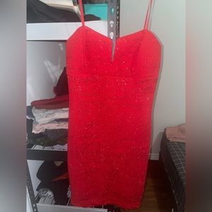 Red dress, size large